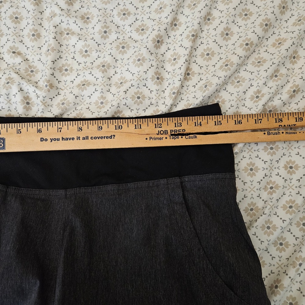 Prana Nemesis Knicker Womens Size M Gray Heathered Crop Joggers Yoga Pants - Picture 5 of 8
